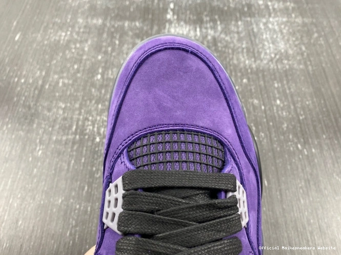 Official Maikesneakers 4 Scott x Travis Purple Air Jordan Suede 0706